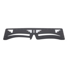 Eyebrow Shaping Ruler with Flexible Fit for Symmetrical Brows and Stainless Steel Tweezers