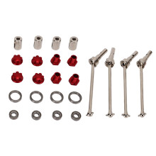 Wear Resistant Drive Shaft Kit Steel Metal Material Upgrade Part For Rc Cars With Joint Cup Large Angle Transmission Rust Proof Adjustable High Load