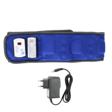 Cinta de massagem de alta qualidade com função de aquecimento elétrico e intensidade de massagem ajustável, versão larga para lombar e abdômen.