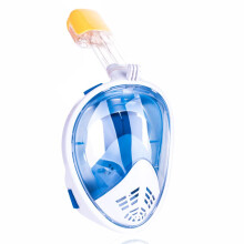 Premium Snorkel Mask Full Face Dry Top Breathing System Foldable180Degree Panoramic Lens Anti Fog Anti Leak Removable Camera Mount Quick Release