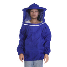 Elastic Waistband Beekeeping Suit, Protective Clothing With Partial Zip Hood And Lightweight Fabric Construction, Soft And Comfortable Design For