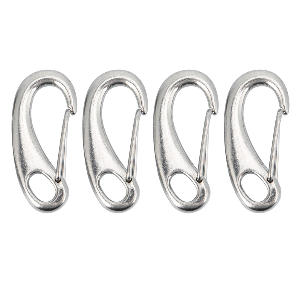 Durable Quick Link Snap Hook Marine Grade Stainless Steel Rust Resistant Heavy Duty Hook For Multifunctional Outdoor Use4pcs 9028731816333