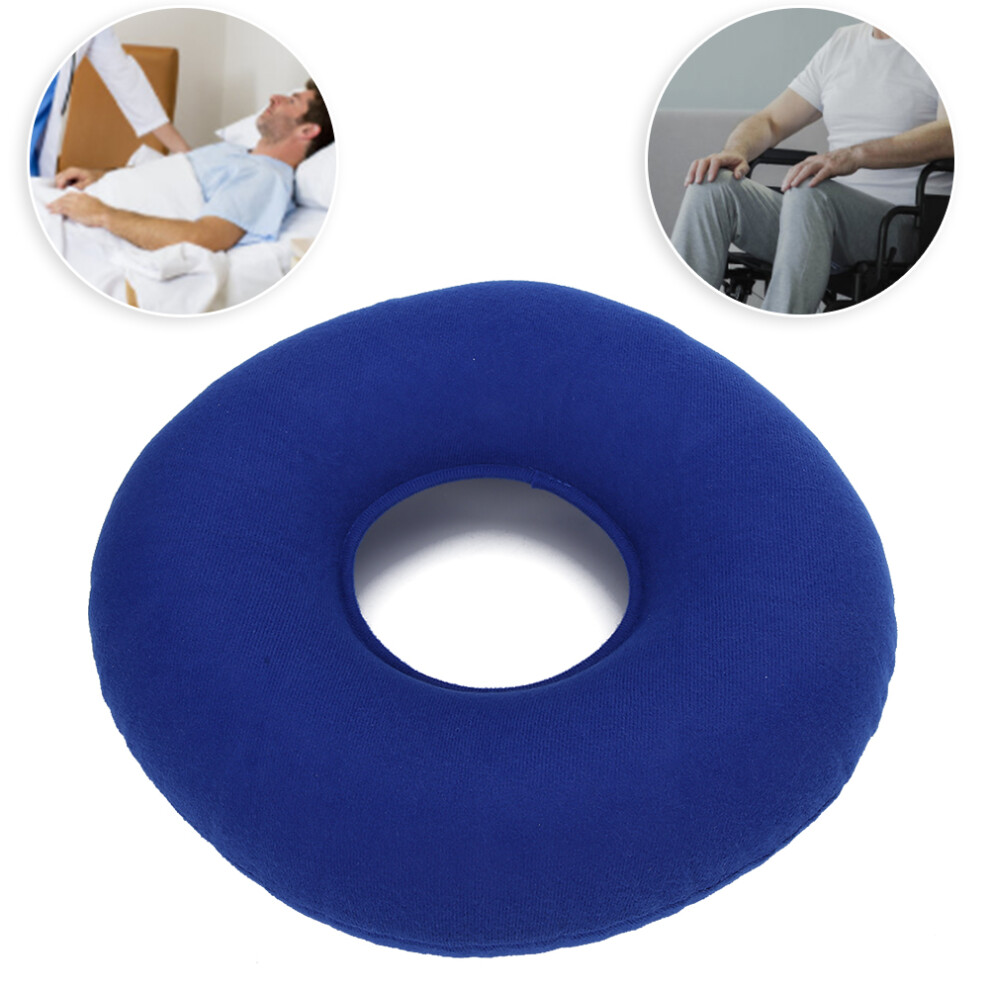 Dark/Blue Round Thickening Inflatable Anti-Bedsore Cushion For Elder Bedridden,