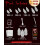 Vampire Fangs Multiple Size Options Realistic Horror Look Reusable Teeth for Halloween Cosplay 3