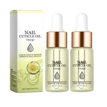 Nail Cuticle Oil and Nail Strengthener, 2PCS Deep Hydration Moisture Lock for Dry Damaged Nails 15g