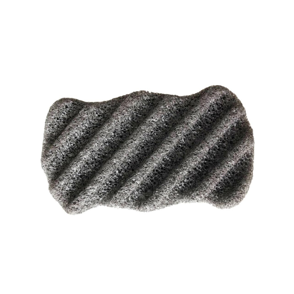 4pcs Natural Body Exfoliating Sponge and Facial Cleansing Sponge for Gentle Skin Care Black