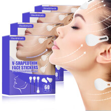 Face Lift Tape 60PCS Set Invisible Waterproof Facial Lifting for Instant Jawline and Double Chin