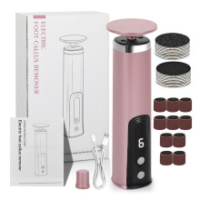 Electric Callus Remover with 360 Rotation, 6Speed Rechargeable Foot File for Dead Skin and Heels