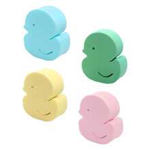 Bath Sponge Set for Kids with Cartoon Duck Design, Soft Exfoliating Shower Brush for Gentle Skin