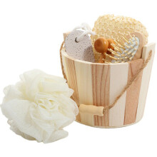 Body Scrubber Bath Exfoliating Kit with Deep Cleansing and Dual Body Foot Care Tools