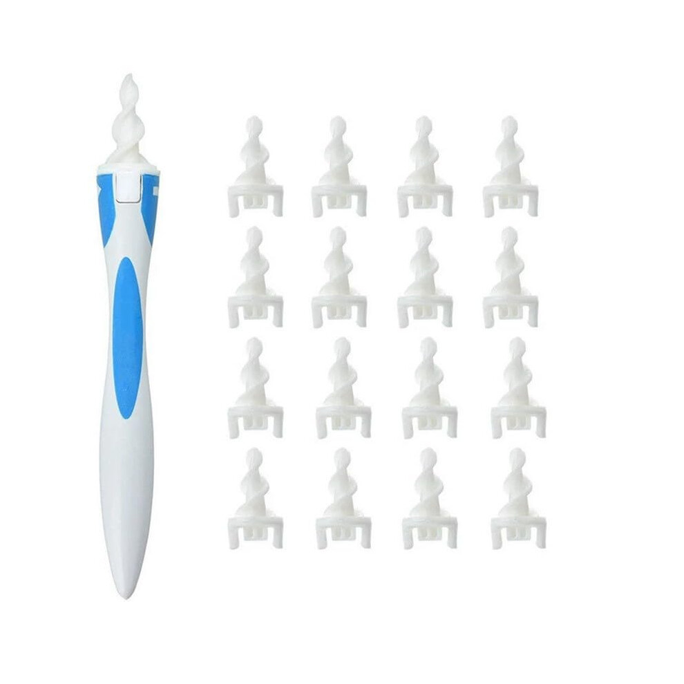 Ear Wax Removal Tool with Gentle Spiral Silicone Tip, Safe Reusable Ear Cleaner for Adults
