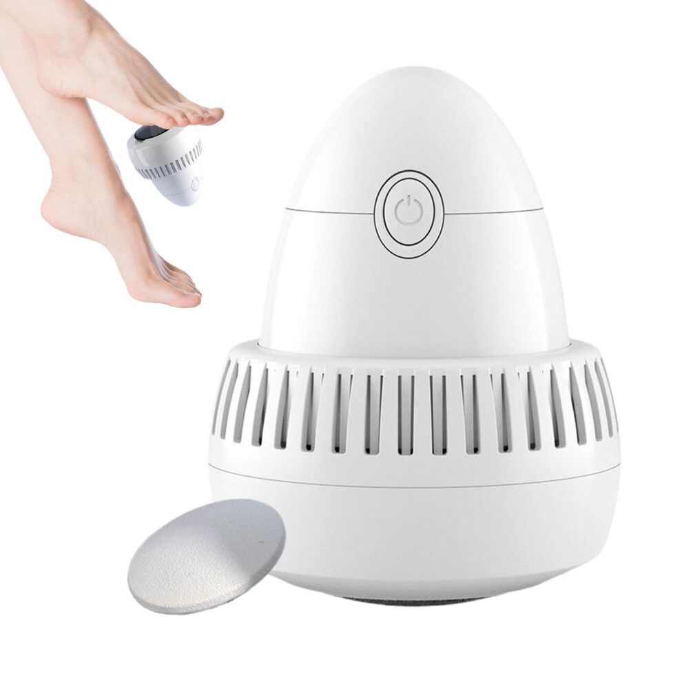 Electric Foot File Callus Remover for Feet Rechargeable Pedicure Tool with Dual Grinding Heads