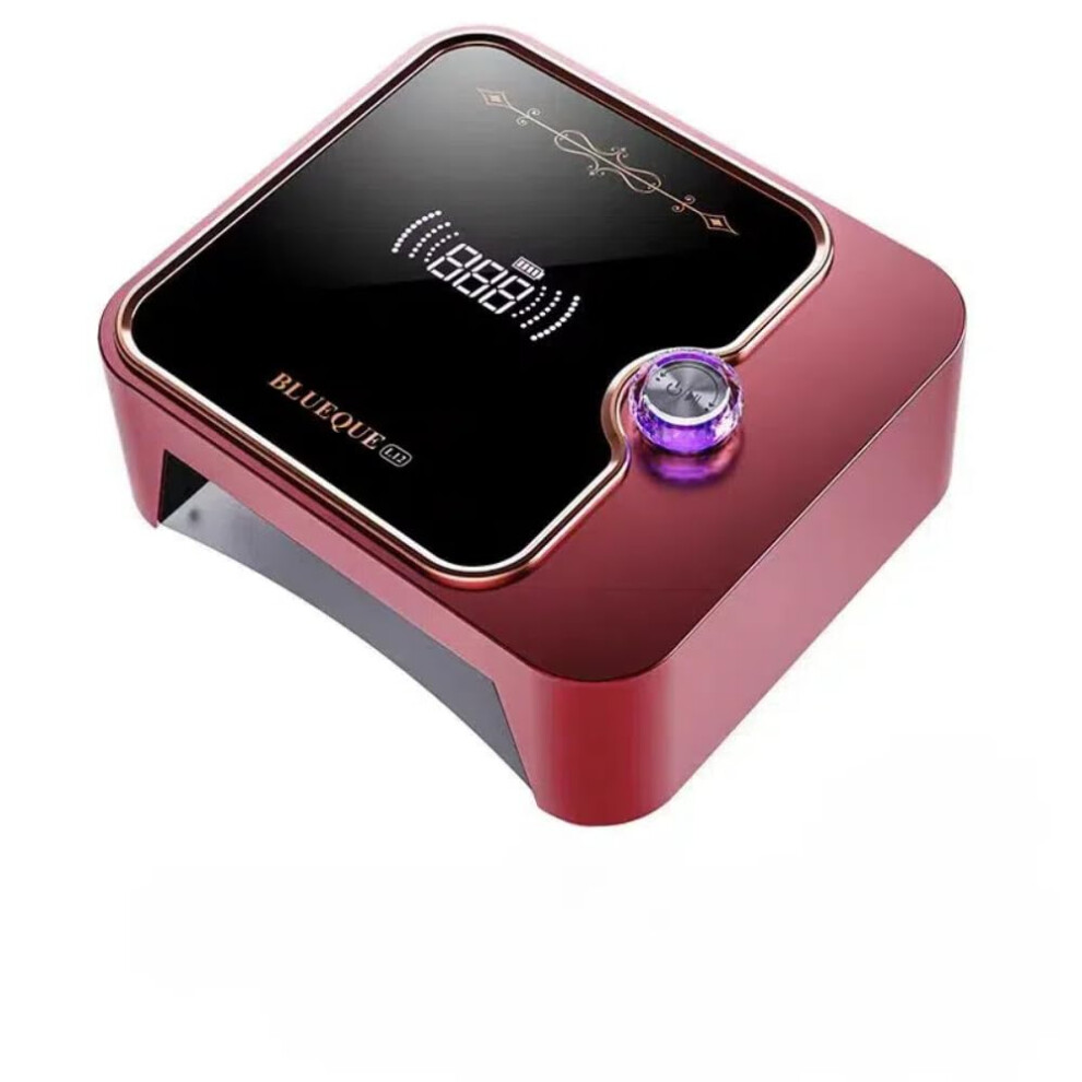 120W Cordless Rechargeable UV LED Nail Lamp with 4 Timer Modes, Smart Sensor and Metal Base for Home and Salon