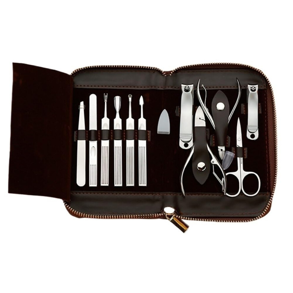 Manicure Set Stainless Steel Pedicure Kit with Ergonomic NonSlip Grip and Precision Nail Clippers