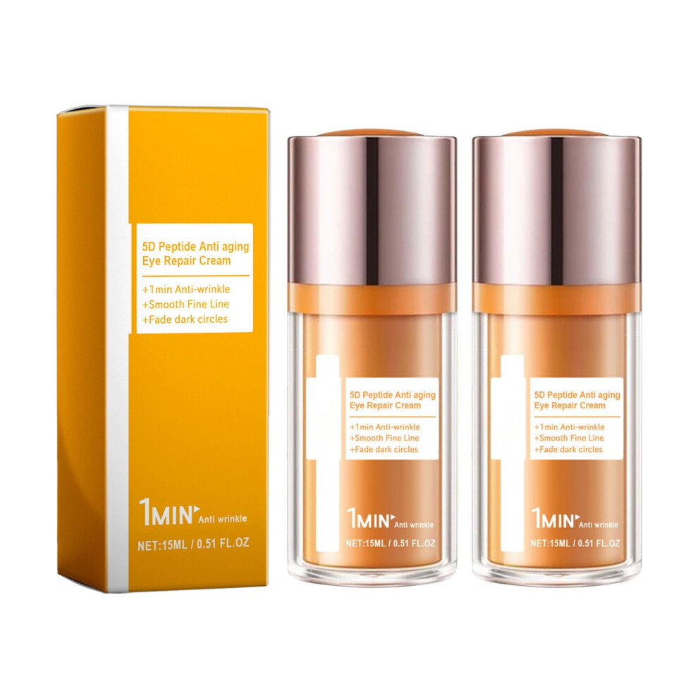 Cream/Dark 5D Peptide Anti Wrinkle Eye For Circles And Puffiness, Hydrating Firming Gel 2Pcs