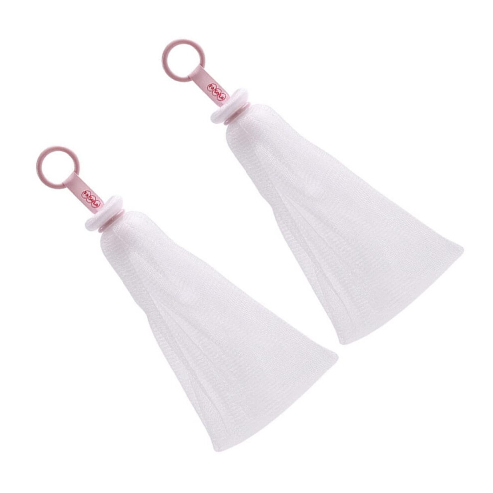Soap Foaming Net 2Pcs Facial Cleansing Bubble Maker QuickDry Mesh Pouch for Shower and Skincare