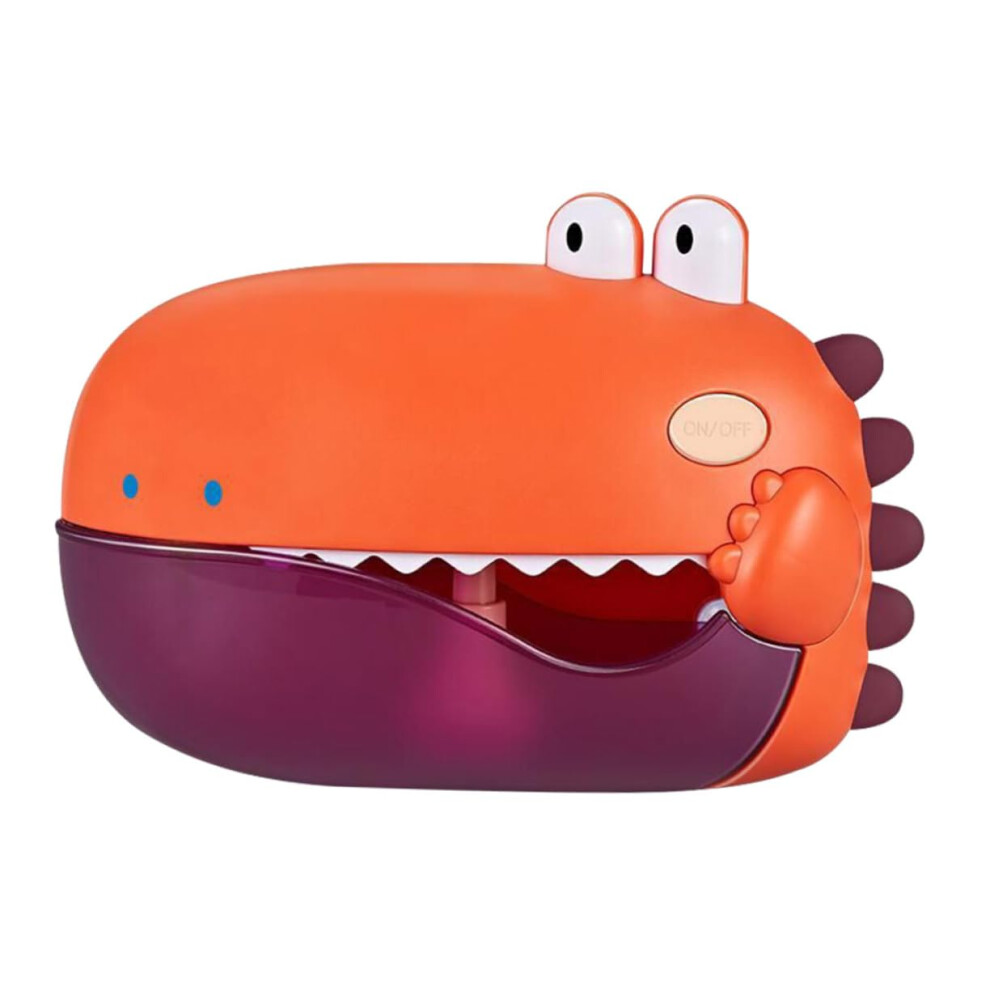 Electric Dinosaur Bubble Maker with Safe Rounded Edges for Fun Bath Time Play for Kids