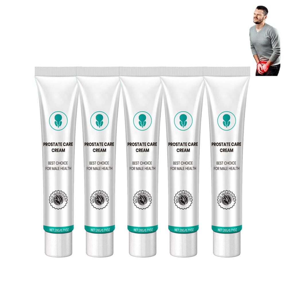 Prostate Health Cream 5pc for Fast Acting Relief, Improved Bladder Control and Circulation Boost