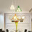 Modern VShaped Chandelier with Adjustable Height, E27 Pendant Light for Dining Room Kitchen 5