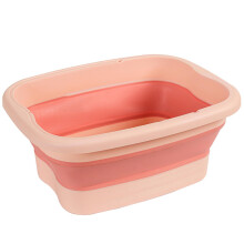 Collapsible Foot Bath with Massage Bumps, Foldable PP Foot Soaking Tub for Home Spa and Poolside