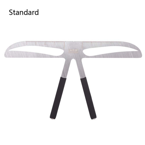 Eyebrow Ruler with ThreePoint Positioning, Bendable Stainless Steel Permanent Makeup Tool 1