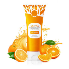 Orange Exfoliating Gel Face and Body Scrub, Deep Pore Cleansing, Blackhead Removal, Pack of 2