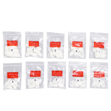 Half Cover Shape Acrylic Nail Tips, Short Natural False Nails With Breathable Light Structure And Odor Free Formula, Durable Fake Nails Suitable For