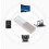 Μονάδα USB με φωτισμό LED, διαφανές κρύσταλλο, κομψή επιλογή δώρου, ανθεκτική 4