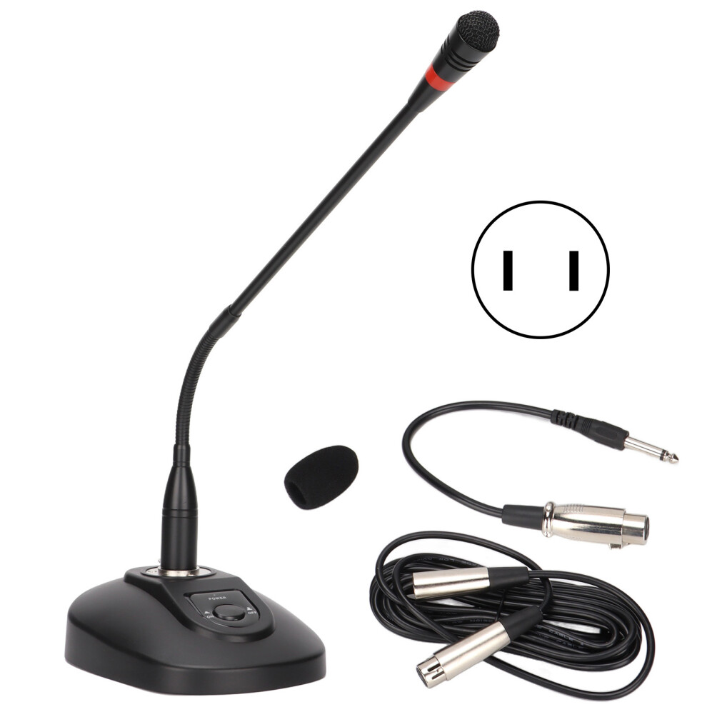 Adjustable Gooseneck Microphone For Broadcast, Superior Audio Clarity Compact Design Multi Purpose Mic With Plug And Play Feature And Led Indicator 9432746033379