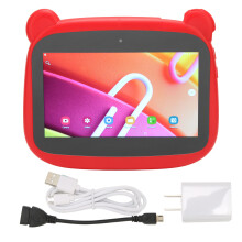 Lerntablet für Kinder mit Kindersicherung, Android-Tablet mit augenschonendem Bildschirm, Dual-Kamera, WLAN und robustem, kindersicherem Design