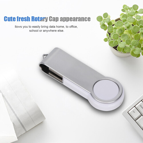 Μεταλλικό περίβλημα USB Flash Drive 32GB Γρήγορη μετάδοση δεδομένων Περιστρεφόμενο USB Stick 2
