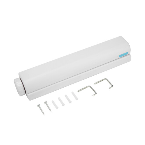 Indoor Outdoor Use Retractable Clothesline Wall Mounted Drying Rack Multiple Hanging Needs Expandable Clothesline Space Saving Easy Installation
