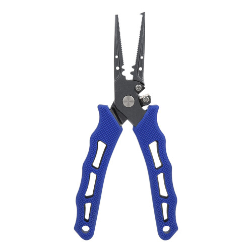 Spring Loaded Jaws Fishing Pliers Hook Remover Tungsten Carbide Cutters Corrosion Resistant Multi Function Split Ring Opener Ergonomic Handle 2