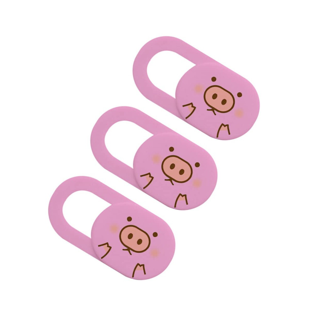 Cartoon Pig Webcam Cover Slide For Laptop Privacy Protection Ultrathin Multidevice 3Pcs 9070919044618