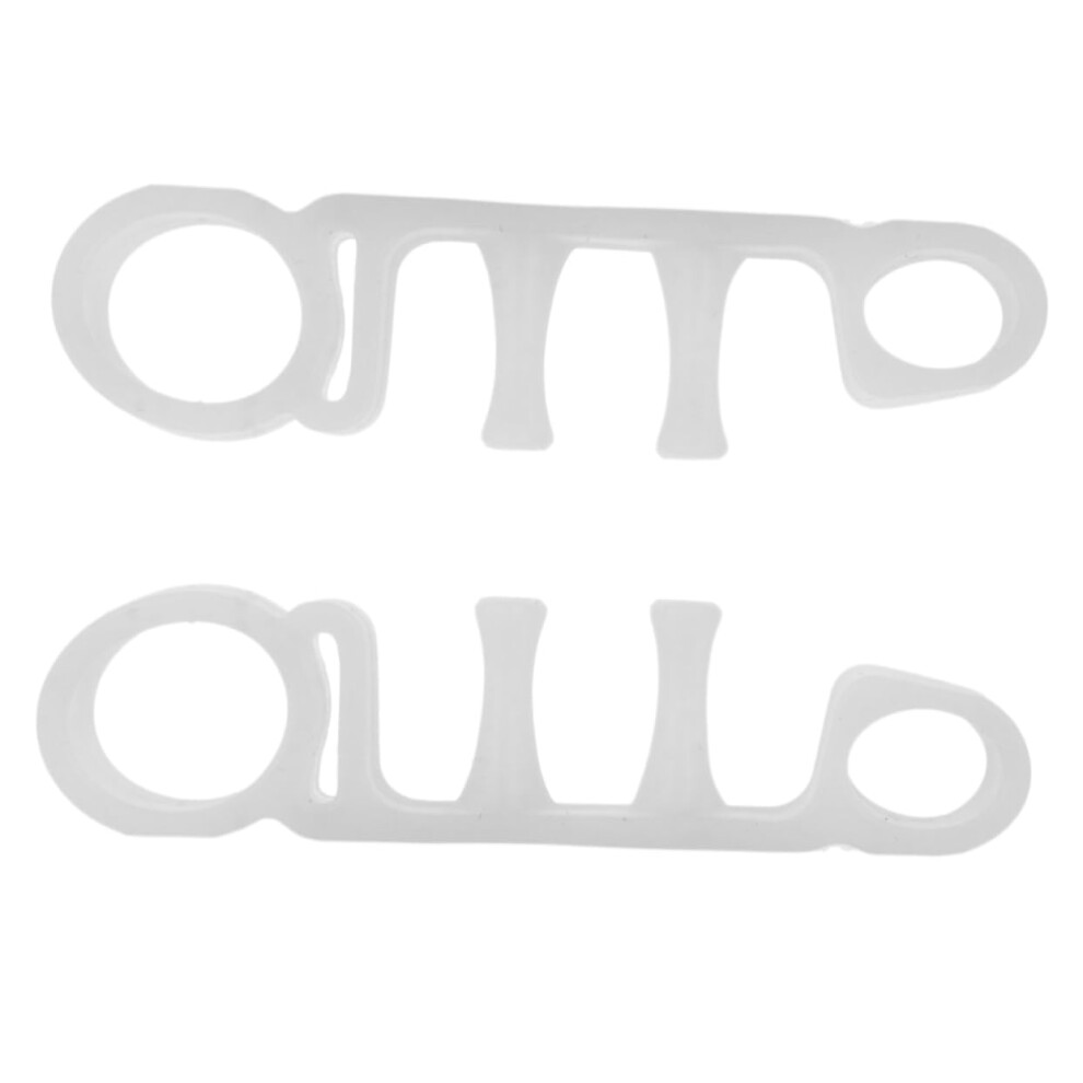 White Toe Separators And Bunion Corrector, 6Pcs Sebs Toe Spacers For Alignment And Pressure Relief,