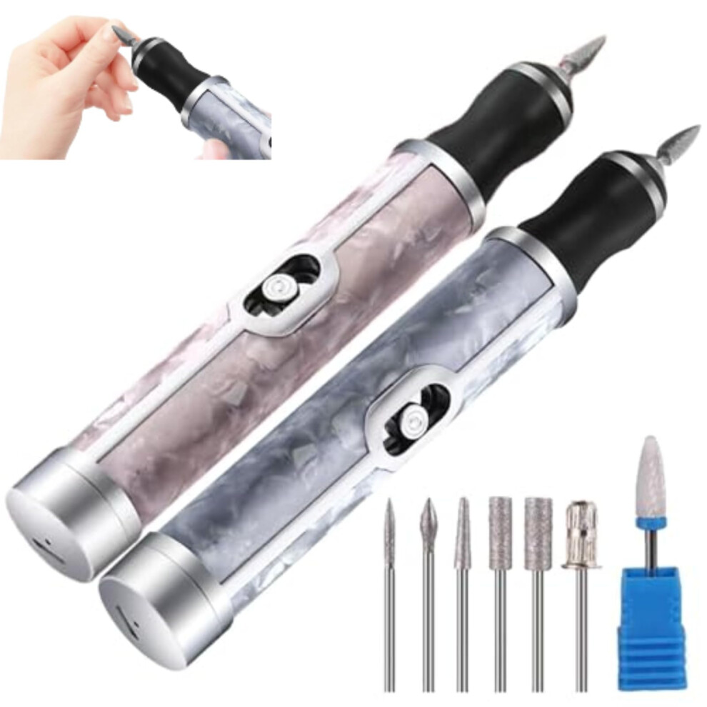 Electric Nail Grinder with 20000RPM Motor, 4 Speed Modes, Rechargeable Nail File for Thick Toenails