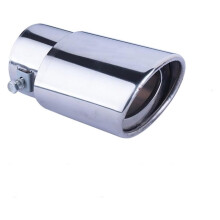 Universal Stainless Steel Car Exhaust Tip with Turbo Sound Simulation for Sporty Muffler Upgrade