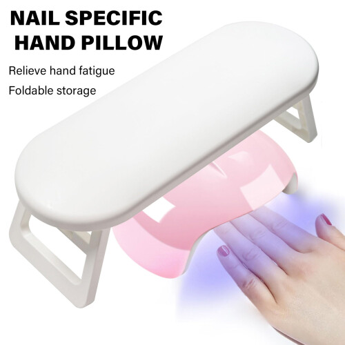 Foldable Nail Hand Rest Pillow for Manicure with Stable Support and EasyClean Durable Design 1