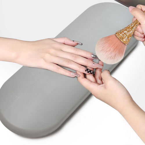 Foldable Nail Hand Rest Pillow for Manicure with Stable Support and EasyClean Durable Design 2