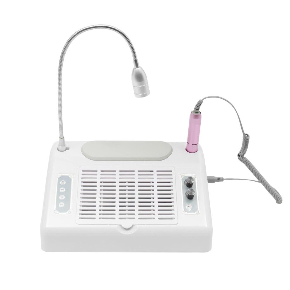 Professional 5 in 1 Electric Nail Drill with Dust Collector, 30000RPM LED Lamp for Acrylic Nails
