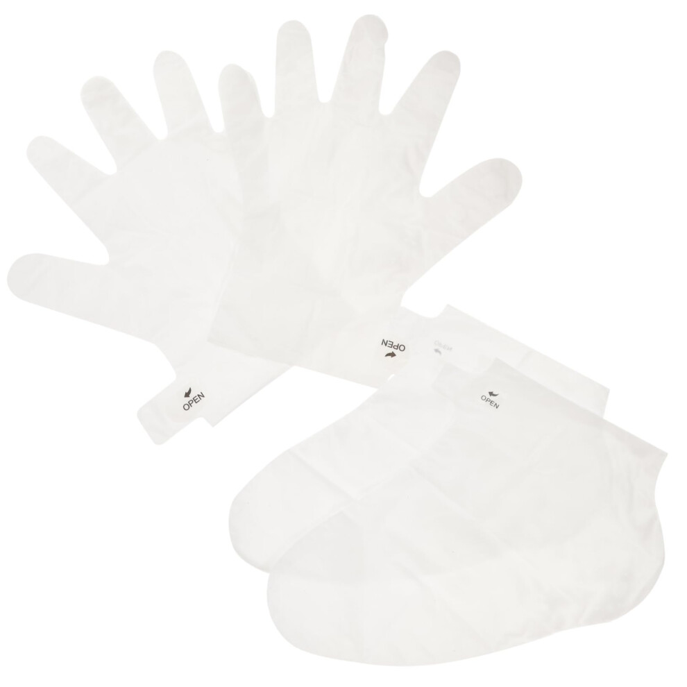 Cream Foot Peeling Mask And Moisturizing Gloves Set For Deep Hydration And Soft Callus Care