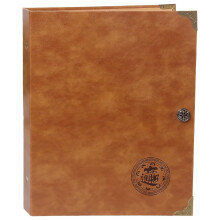 PU Leather Banknote Album 240 Bill Capacity Brown Currency Collection Book with Clear Viewing Pages