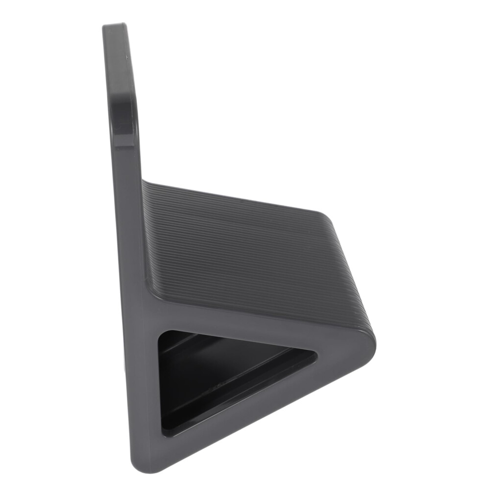 Grey Shower Foot Rest Wall Mounted With Antislip Surface For Shaving Legs Nodrill Installation