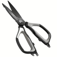 Heavy Duty Stainless Steel Kitchen Shears for Poultry and Meat with Ergonomic Soft Grip Handle