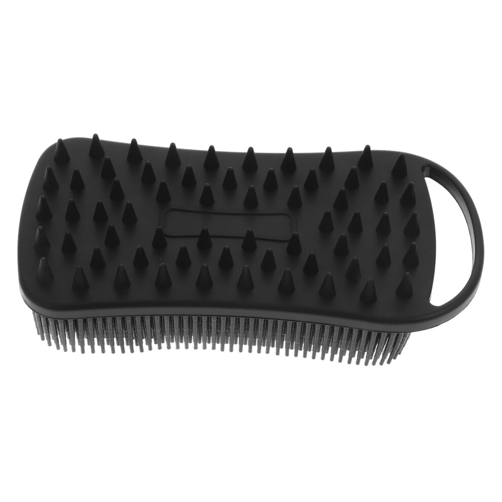 Silicone Body Scrubber for Men DualSided Bath Brush with Ergonomic NonSlip Grip for Skin and Beard