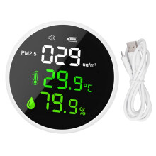 Testeur de qualité de l'air intérieur PM2.5, moniteur de température et d'humidité, analyseur d'air ambiant haute précision avec écran