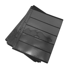 Stamp Album Pages Clear Refill Sleeves for Collectors 10 Sheets Fits Stamp and Coin Collection