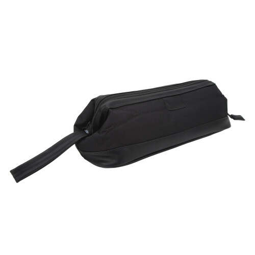 Premium Travel Dopp Kit με δερμάτινη λαβή, αδιάβροχη εξωτερική τσέπη με φερμουάρ, εσωτερική 1