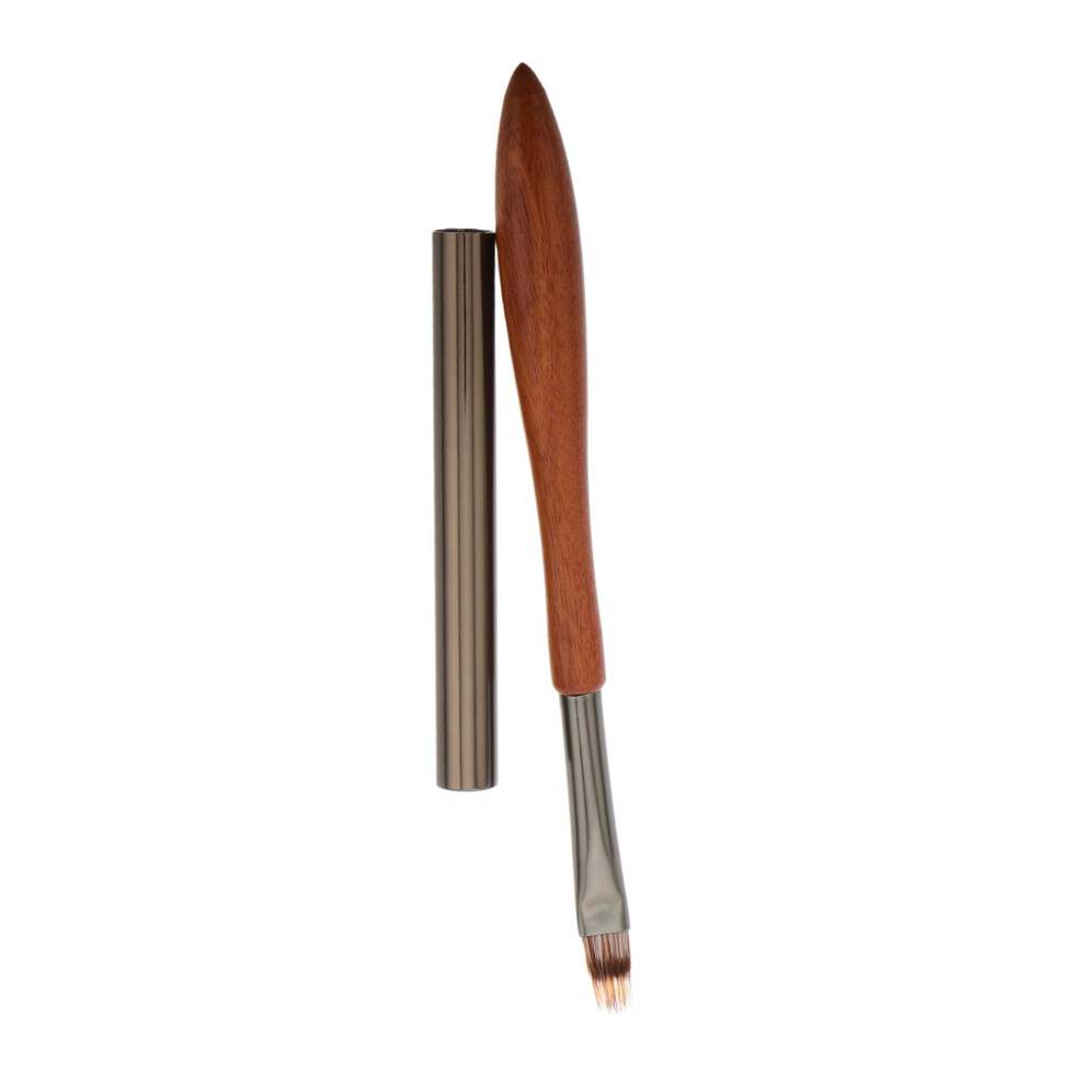 Nail Art Brush with Sandalwood Handle for Seamless Gel Gradient and Precise Nail Detailing