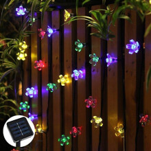 Solar String Lights 22ft Waterproof Solar Powered Flower Fairy Lights for Garden Patio Decor 50LED